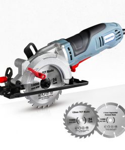 Mini scie circulaire électrique 710W, multifonctionnelle avec lame TCT